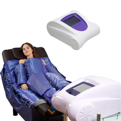 one women show how to use TSL-1120G3 3 in 1 pressoterapia massage far infrared ems body slimming suit pressoterapy pressotherapy machine