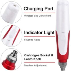 Professional 0.25mm 0.5mm 1.0mm 1.5mm 2mm Dermapen N2 Auto Microneedle System Electric Derma Pen for Skin Rejuvenation 13 Ultima N2 C derma pen 42