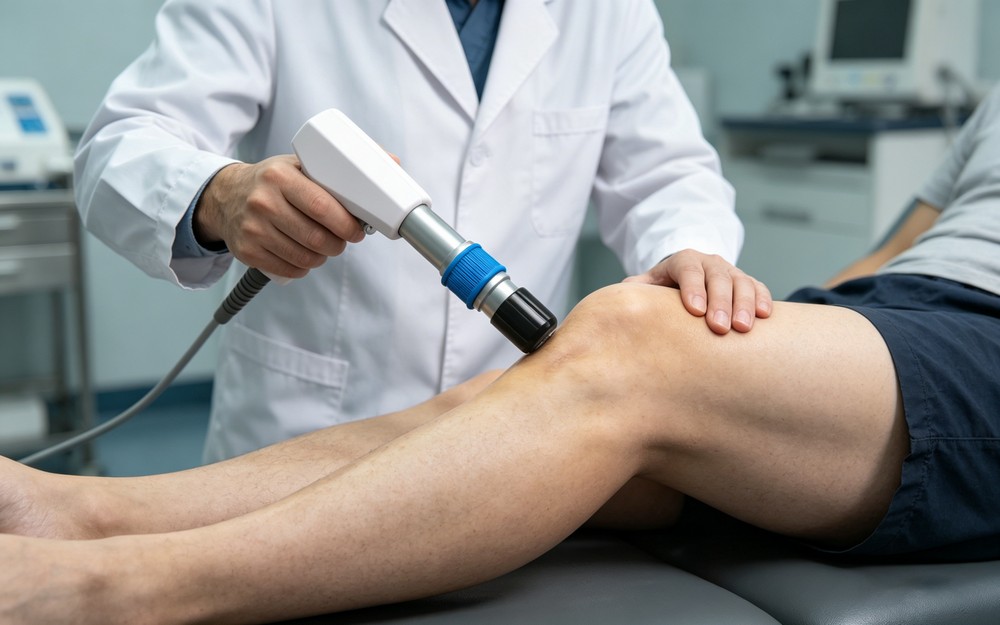 the operation handle of shock wave therapy machine