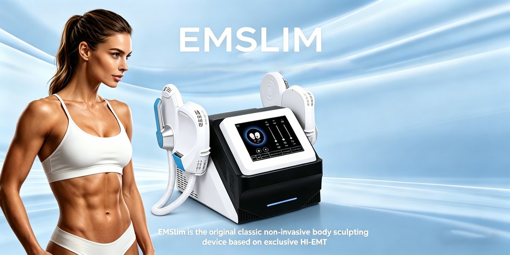 emt5e emslim ems sculpt with 4 hiemt handles