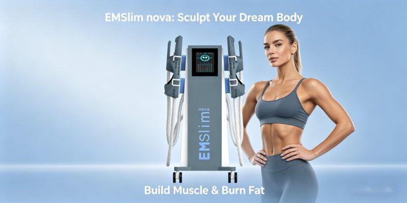 emslim nova with 4 ems sculpt handles rf