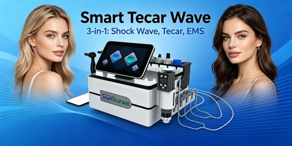3 IN 1 MART TECAR WAVE WITH SHOCK WAVE THERAPY TREATMENT